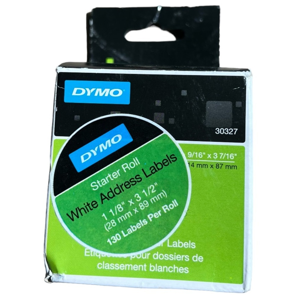 Dymo 30327 genuine white address labels 1 1/8” X 3 1/2”